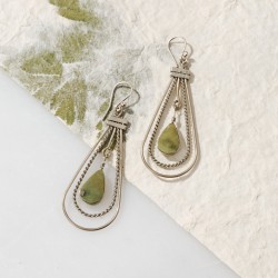 Ayni Serpentine Stone Earrings