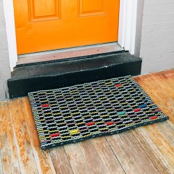 Upcycled Flip-Flop Mat