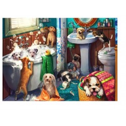 Jigsaw Puzzle-Puppies in...