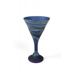 Phoenician Blue Cocktail Glass