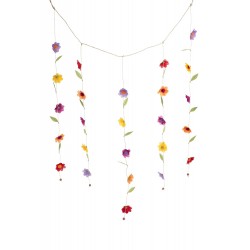 Silk Paper Flower Valance