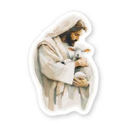 Sticker-Jesus Holding Lamb...