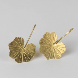 Lotus Leaf Drop Earrings In...