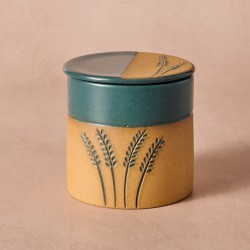 Mato Wheat Stalk Butter Crock