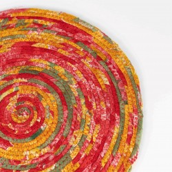 Recycled Sari Round Placemat