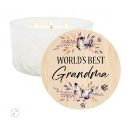 Candle-3-Wick-Best Grandma...