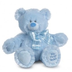 Plush-My First Teddy-Blue (8")